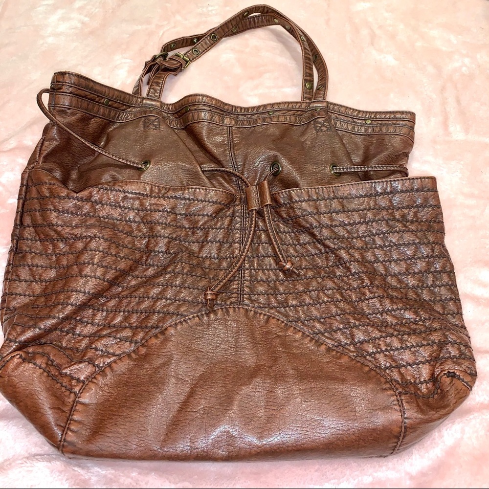Converse One Star Faux Leather Tote Bag/Purse